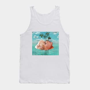 Island Girl Collage Art Tank Top